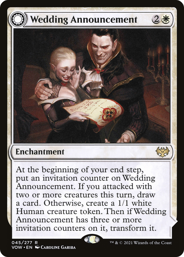 Wedding Announcement (VOW-045) [Innistrad: Crimson Vow] Foil