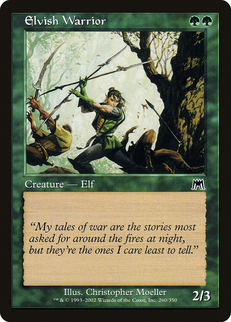 Elvish Warrior (ONS-260) [Onslaught] Foil