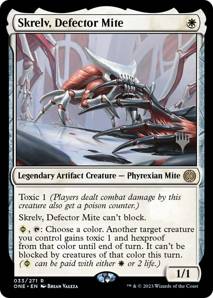 Skrelv, Defector Mite (PPONE-033) [Promo Pack: Phyrexia: All Will Be One Promos]