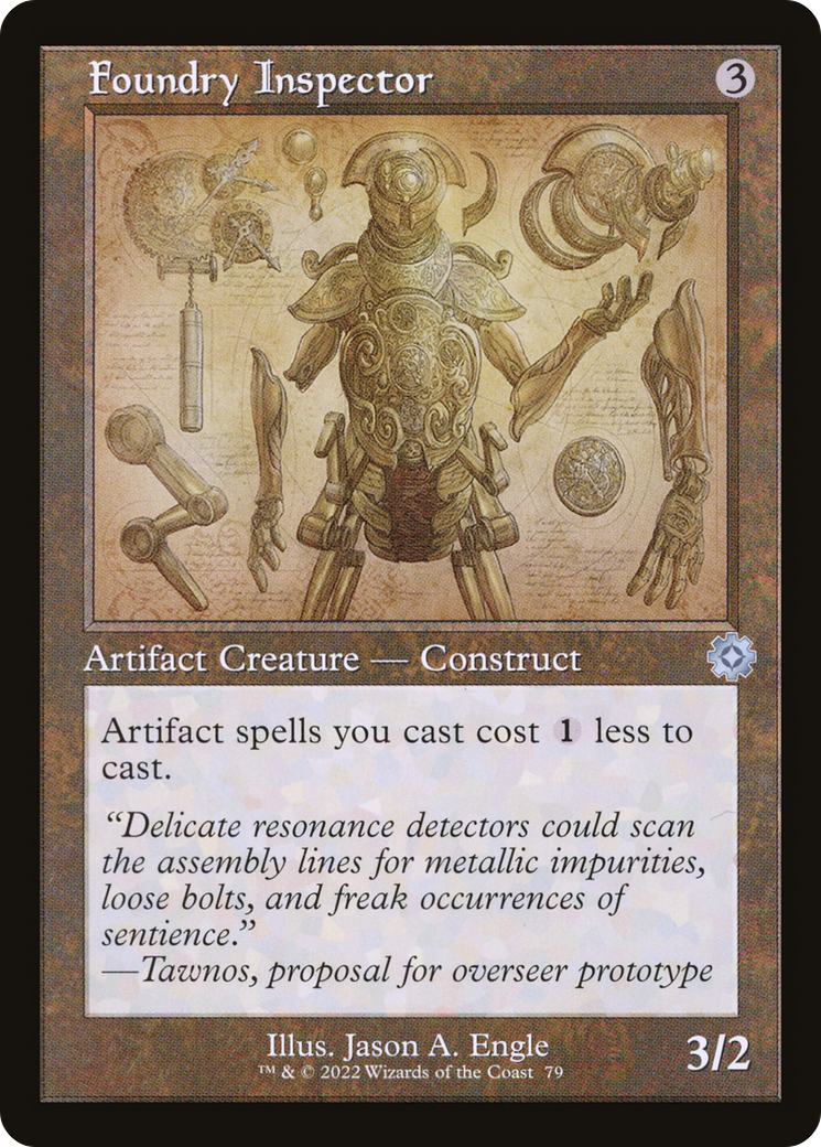 Foundry Inspector (Schematic) (BRR-079) [The Brothers' War Retro Artifacts]