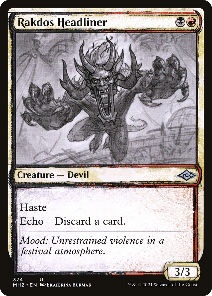 Rakdos Headliner (Showcase) (MH2-374) [Modern Horizons 2] Foil