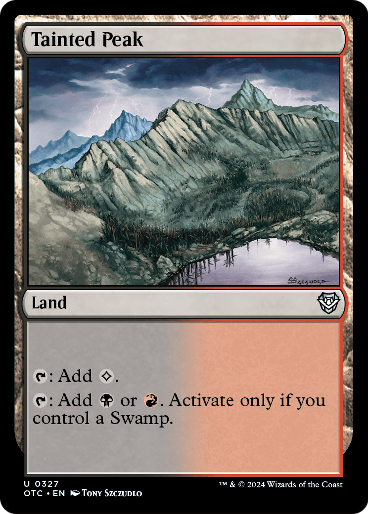 Tainted Peak (OTC-327) [Outlaws of Thunder Junction Commander]