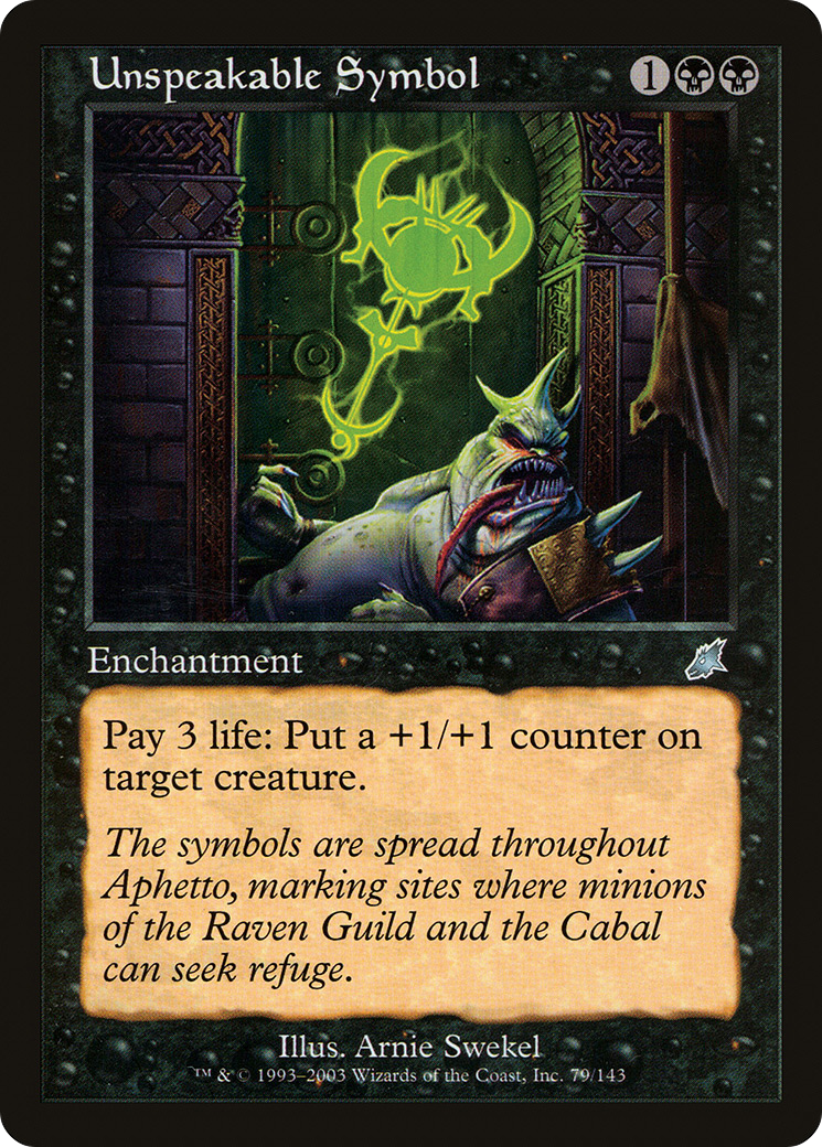 Unspeakable Symbol (SCG-079) [Scourge] Foil