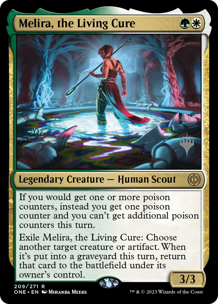 Melira, the Living Cure (PPONE-209) [Promo Pack: Phyrexia: All Will Be One Promos]