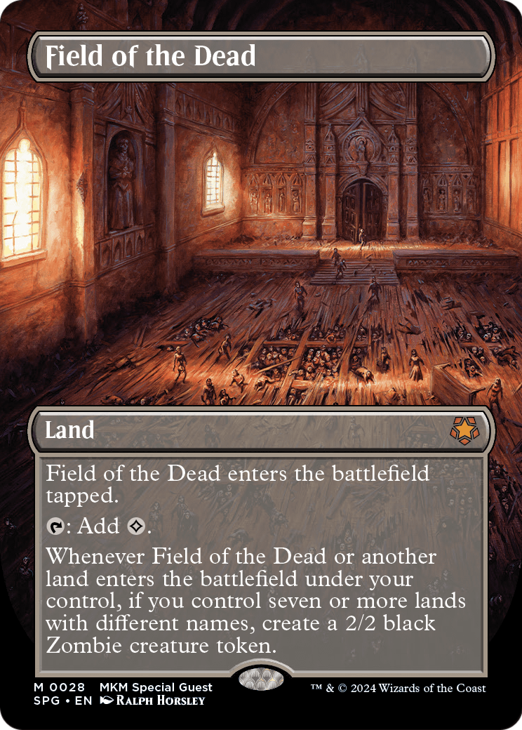 Field of the Dead (Borderless) (SPG-028) [Special Guests] Foil