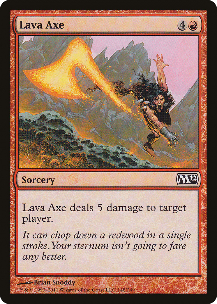 Lava Axe (M12-148) [Magic 2012] Foil