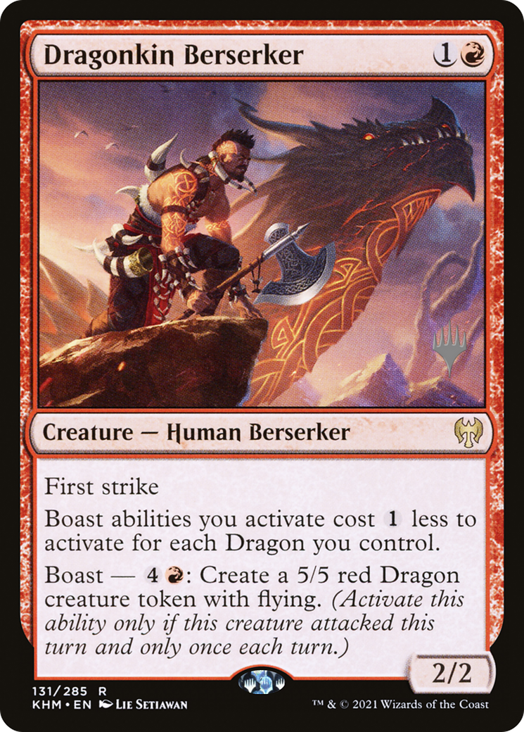 Dragonkin Berserker (PPKHM-131) [Promo Pack: Kaldheim Promos] Foil