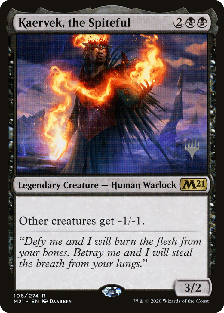Kaervek, the Spiteful (PPM21-106) [Promo Pack: Core Set 2021 Promos] Foil