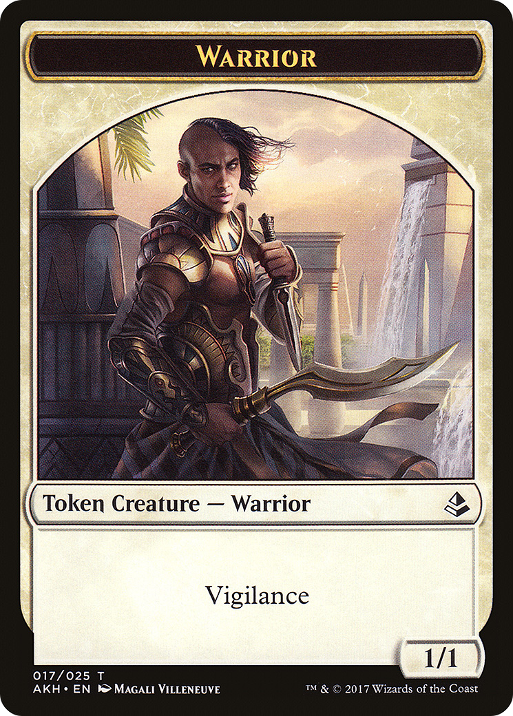 Warrior Token (AKH-017) [Amonkhet Tokens] Foil