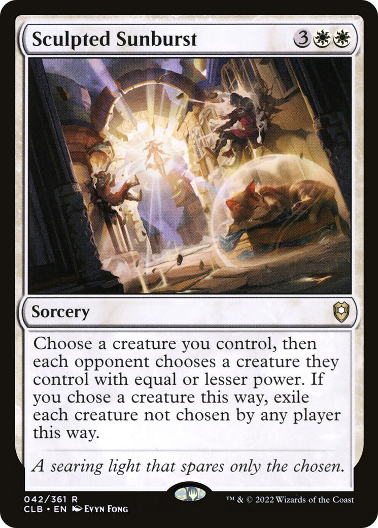 Sculpted Sunburst - Foil [Commander Legends: Battle for Baldur's Gate]