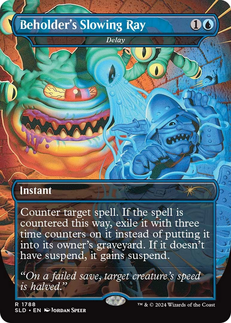 Beholder's Slowing Ray - Delay (SLD-1788) (Borderless) [Secret Lair Drop]