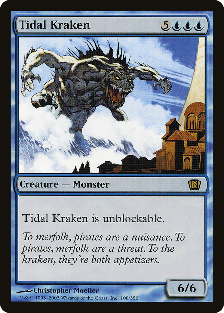 Tidal Kraken (8ED-108) [8th Edition] Foil