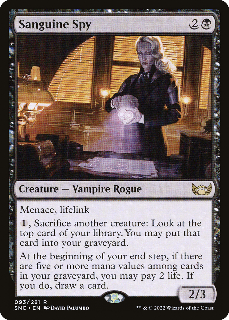 Sanguine Spy (SNC-093) [Streets of New Capenna]