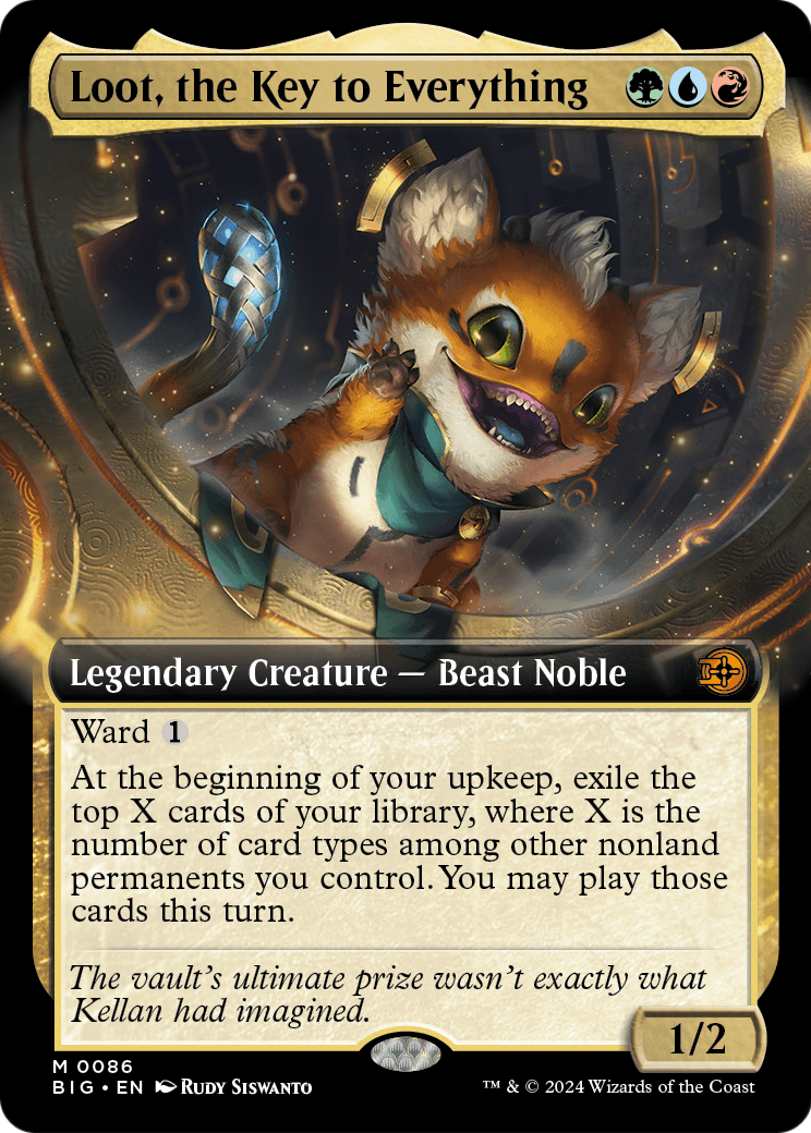 Loot, the Key to Everything (Extended Art) (BIG-086) [The Big Score] Foil