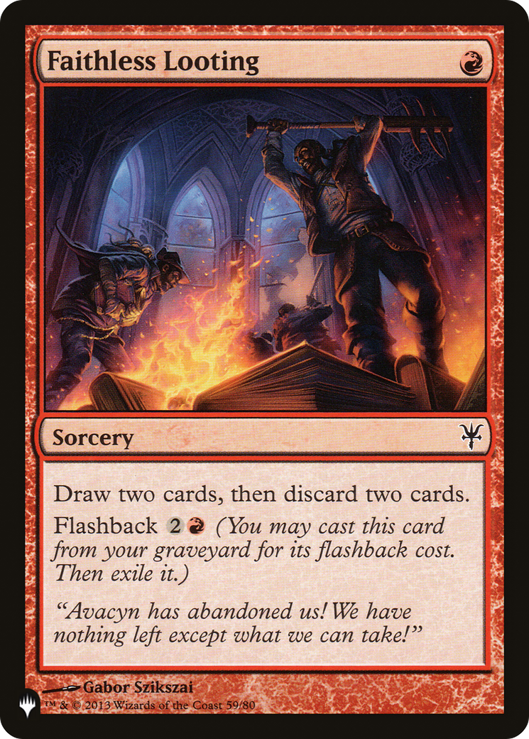 Faithless Looting (DDK) (LIST-59/80) [The List]