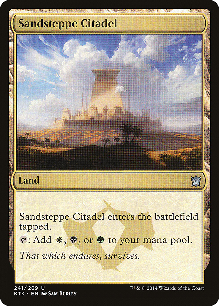 Sandsteppe Citadel (KTK-241) [Khans of Tarkir] Foil