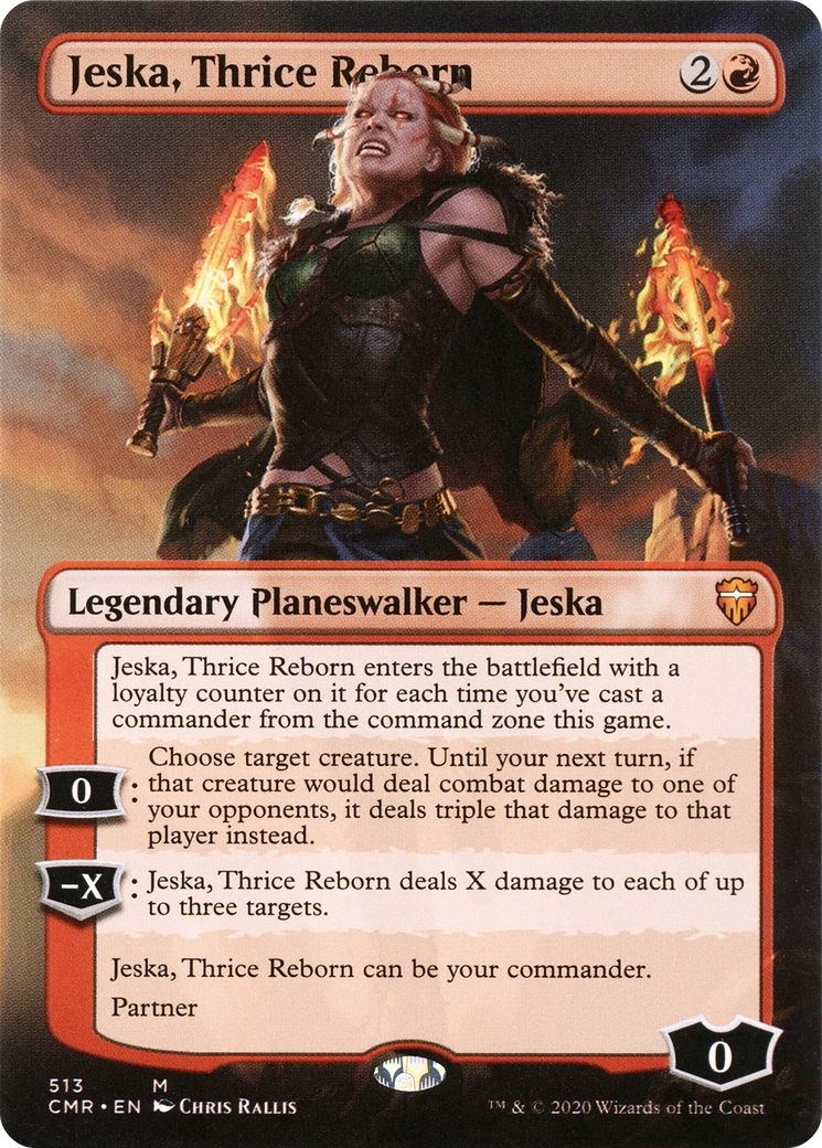 Jeska, Thrice Reborn (Borderless) (CMR-513) [Commander Legends] Foil