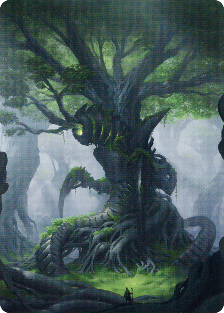 Forest // Forest (ABRO-053) (Borderless) [The Brothers' War Art Series] Foil