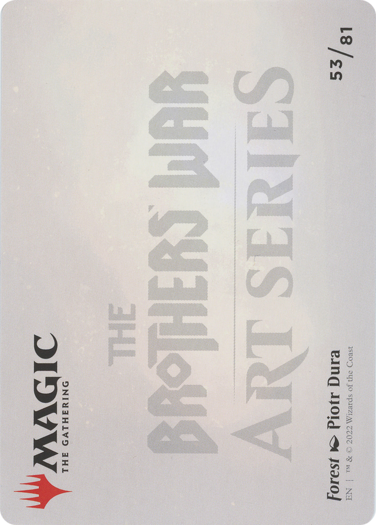 Forest // Forest (ABRO-053) (Borderless) [The Brothers' War Art Series] Foil
