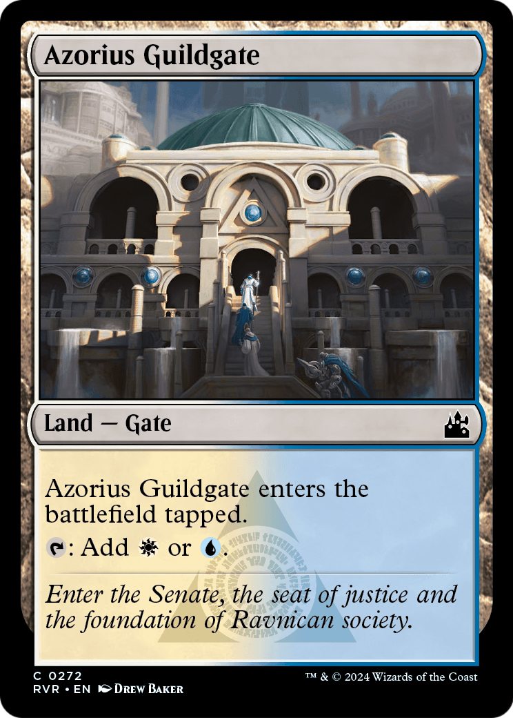 Azorius Guildgate - Foil [Ravnica Remastered]