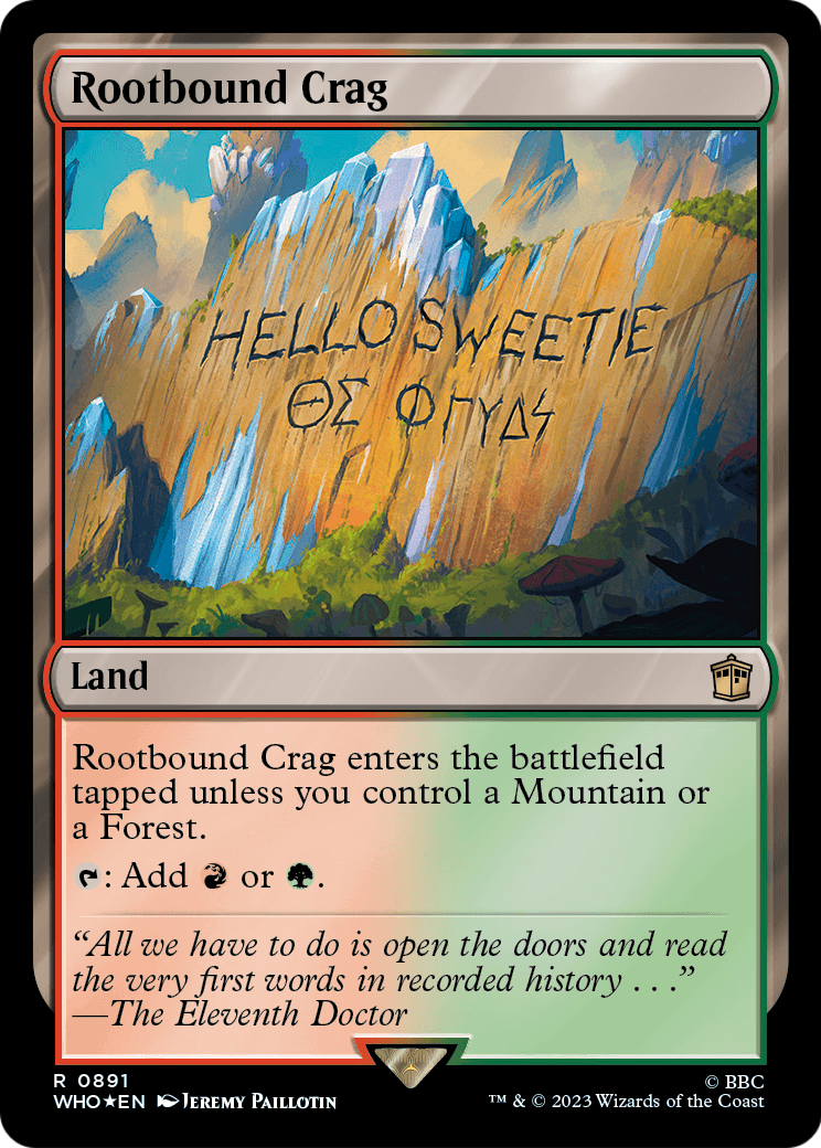 Rootbound Crag (Surge Foil) (WHO-891) [Doctor Who] Foil