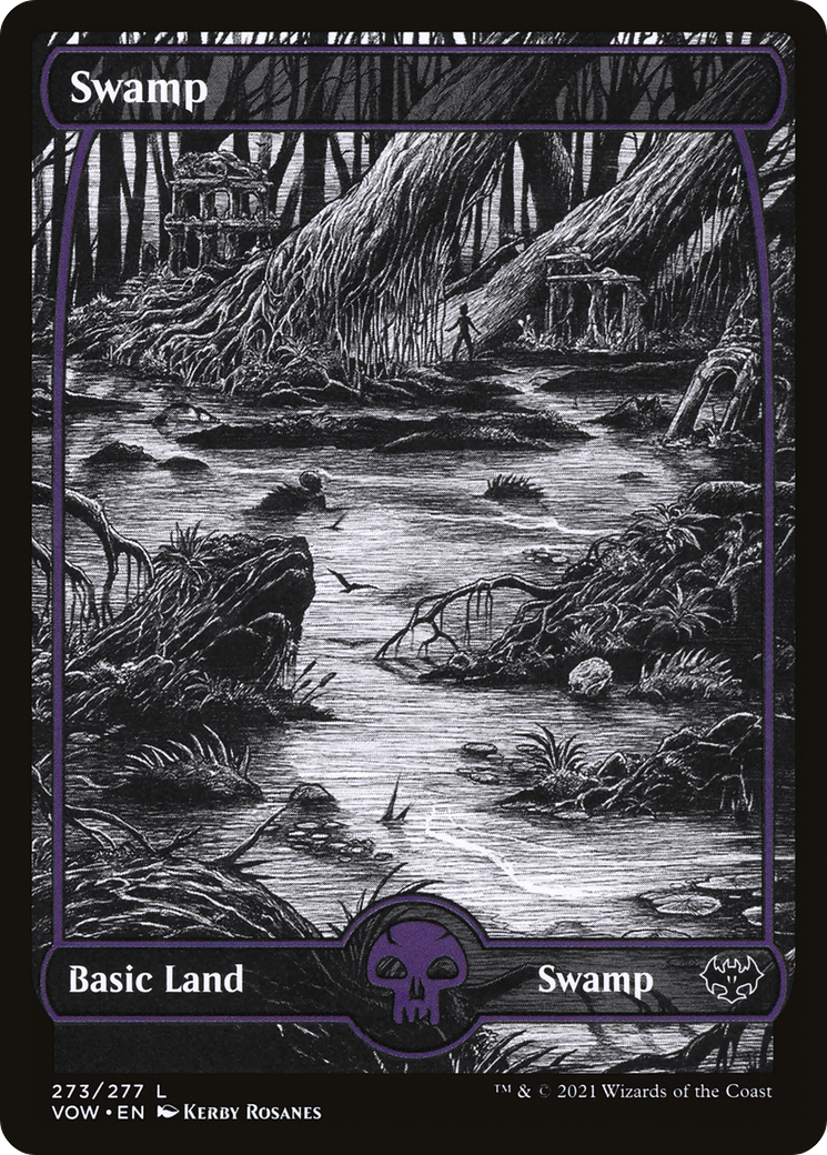Swamp (VOW-273) (Showcase) [Innistrad: Crimson Vow] Foil
