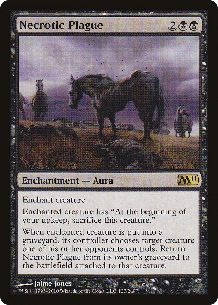 Necrotic Plague (M11-107) [Magic 2011] Foil