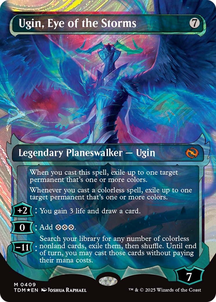 Ugin, Eye of the Storms (Showcase) (Halo Foil) (TDM-409) [Tarkir: Dragonstorm] Foil
