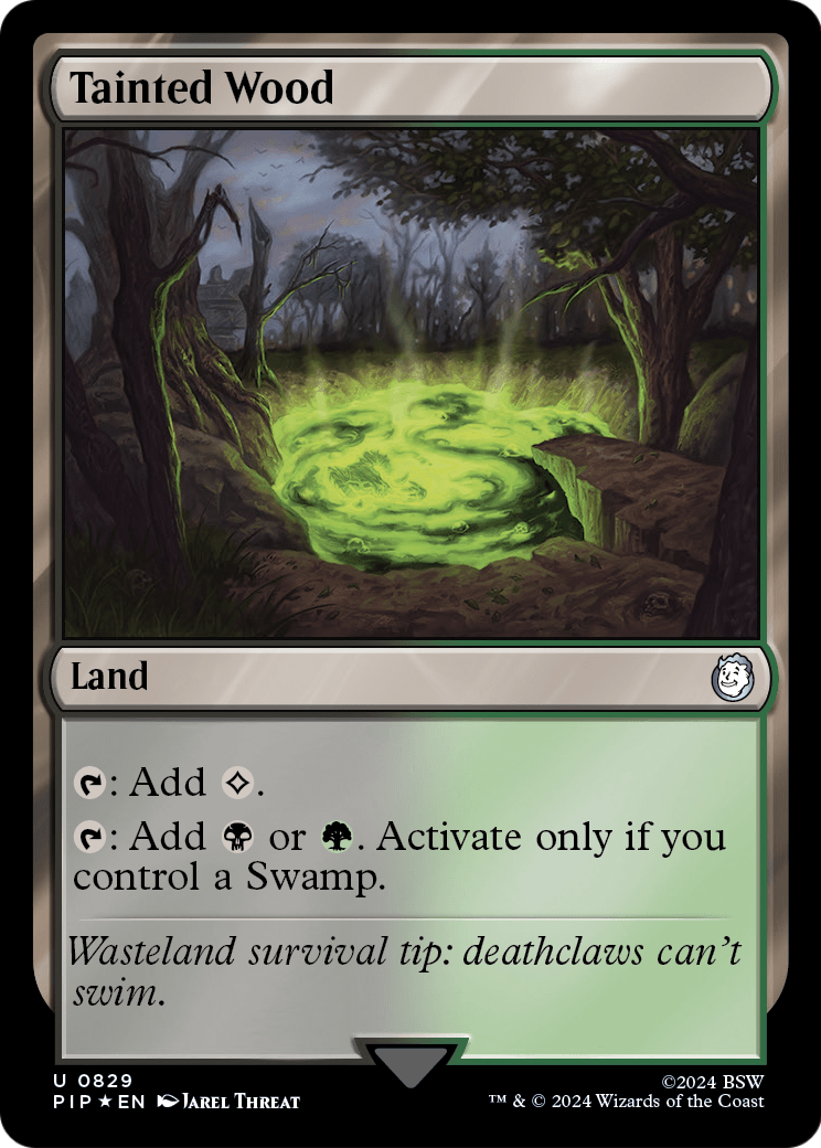 Tainted Wood (Surge Foil) (PIP-829) [Fallout] Foil