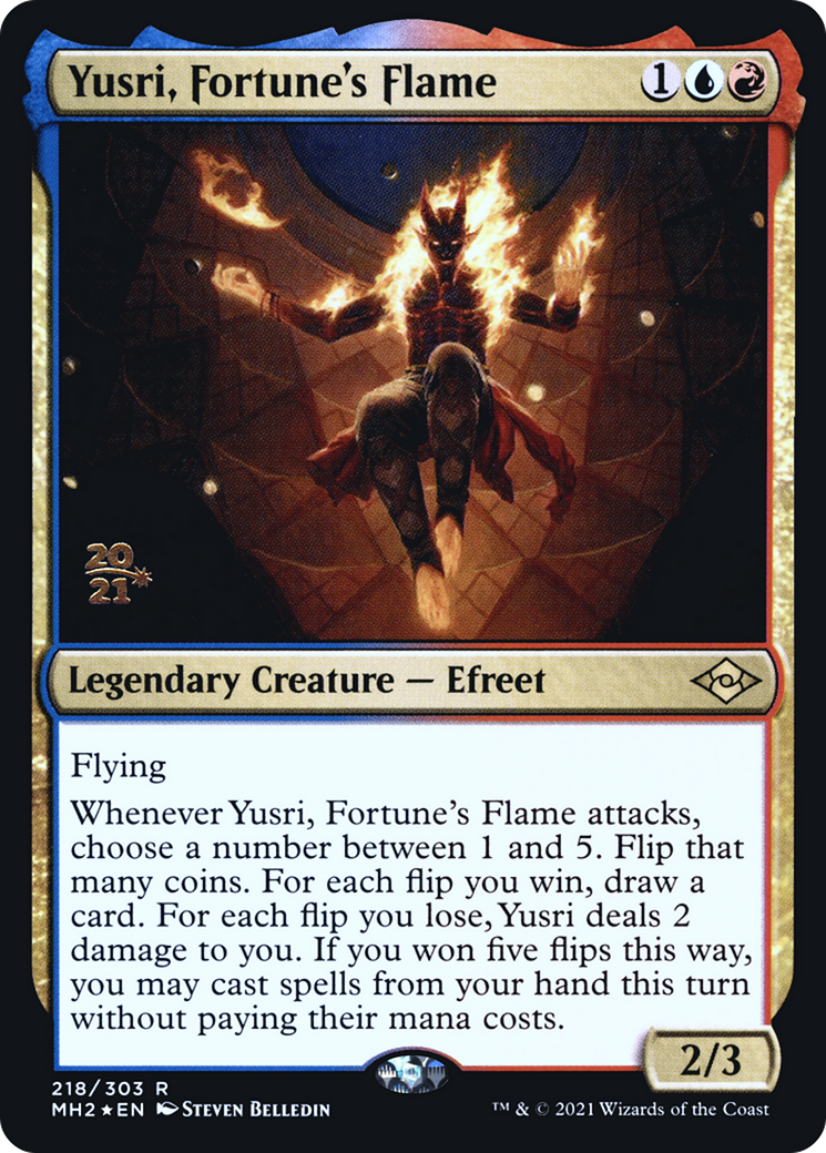 Yusri, Fortune's Flame (PRE-218) [Modern Horizons 2 Promos] Foil