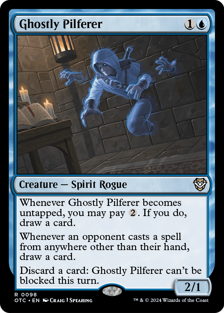 Ghostly Pilferer (OTC-098) [Outlaws of Thunder Junction Commander]