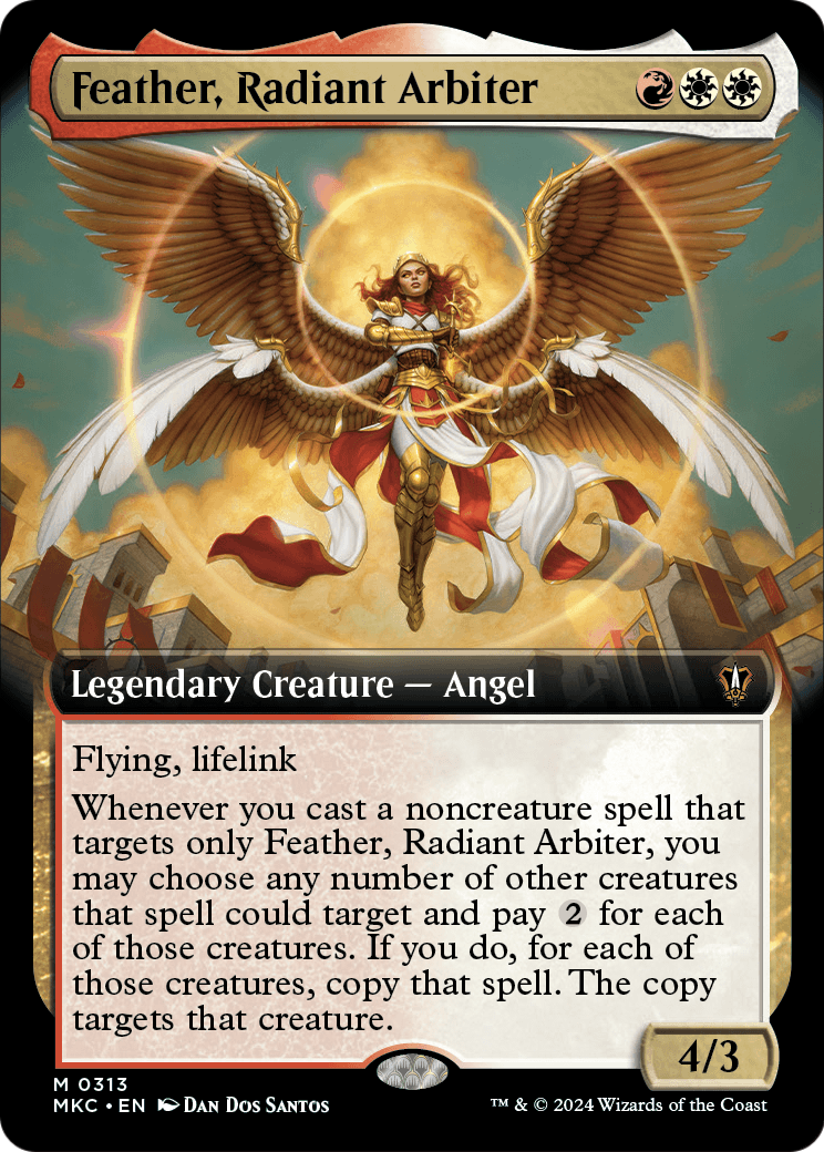 Feather, Radiant Arbiter (Extended Art) (MKC-313) [Murders at Karlov Manor Commander]