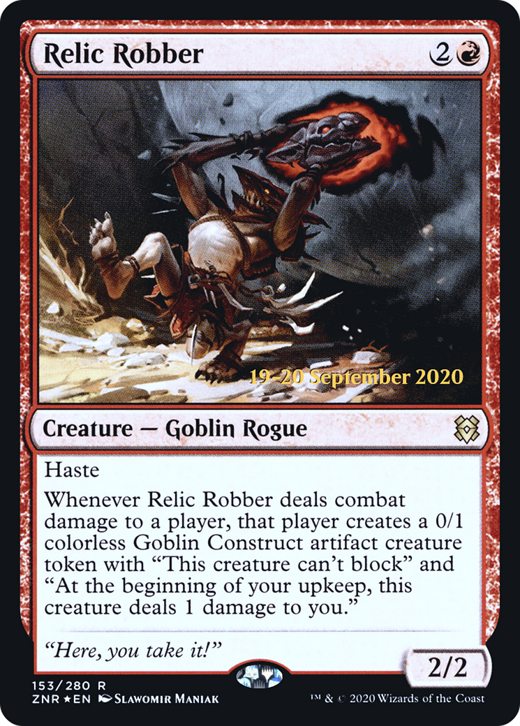 Relic Robber (PRE-153) [Zendikar Rising Promos] Foil