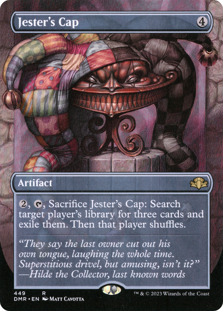 Jester's Cap (Borderless) (DMR-449) [Dominaria Remastered] Foil