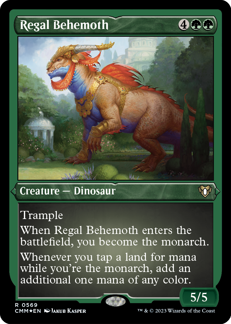 Regal Behemoth (Foil Etched) (CMM-569) [Commander Masters] Foil