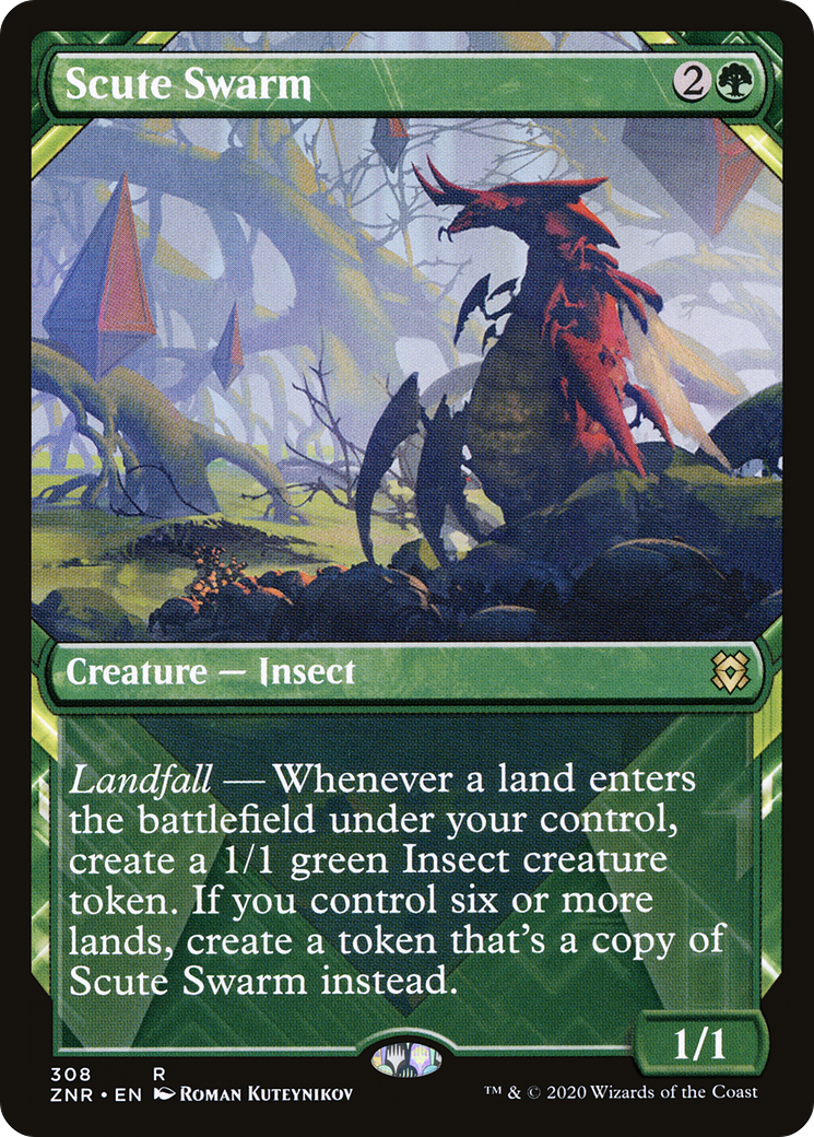 Scute Swarm (Showcase) (ZNR-308) [Zendikar Rising] Foil