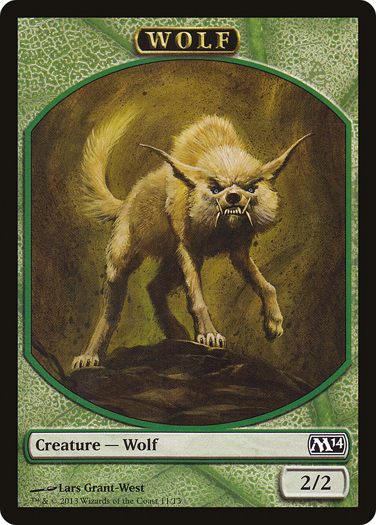Wolf Token (M14-011) [Magic 2014 Tokens]
