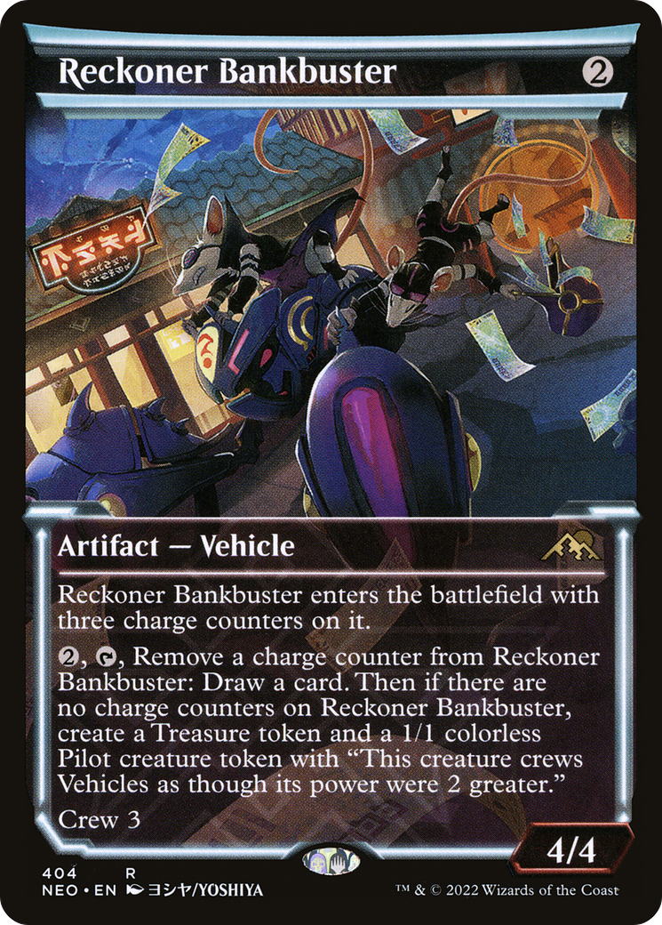 Reckoner Bankbuster (Showcase) (NEO-404) [Kamigawa: Neon Dynasty] Foil