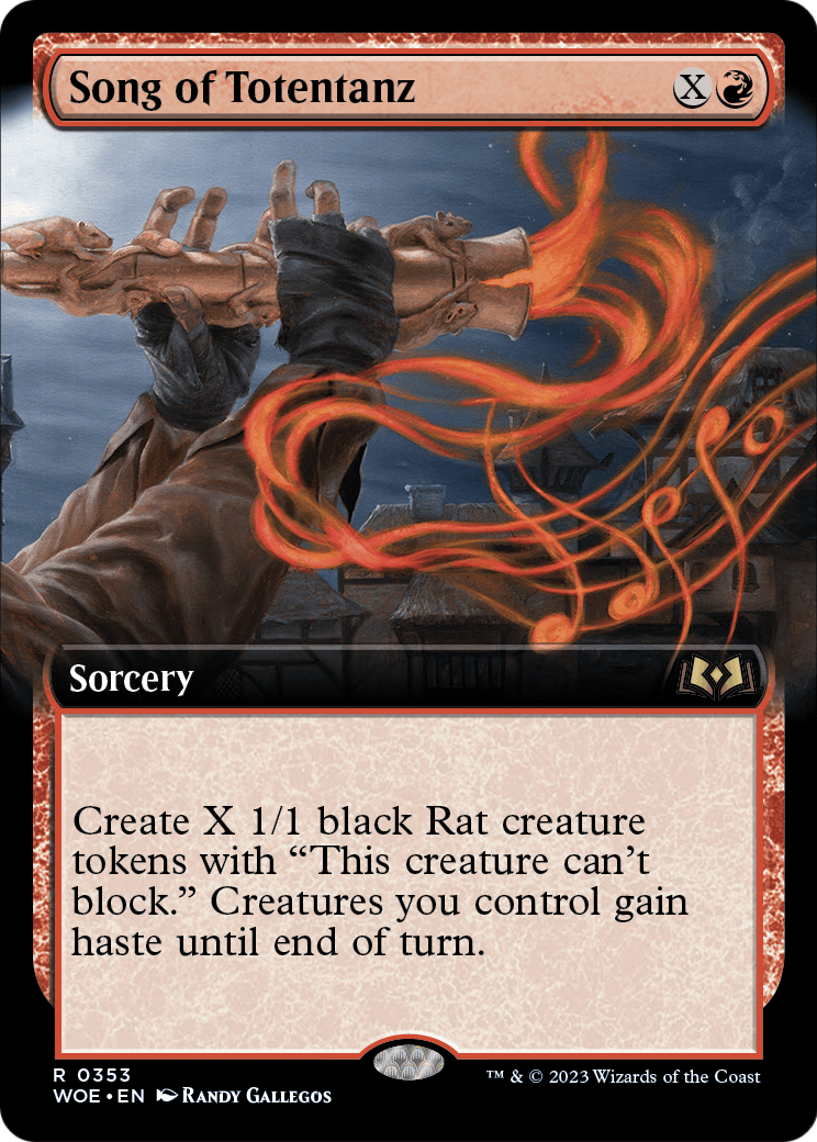 Song of Totentanz (Extended Art) (WOE-353) [Wilds of Eldraine] Foil