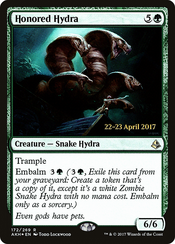 Honored Hydra (PRE-172) [Amonkhet Promos] Foil