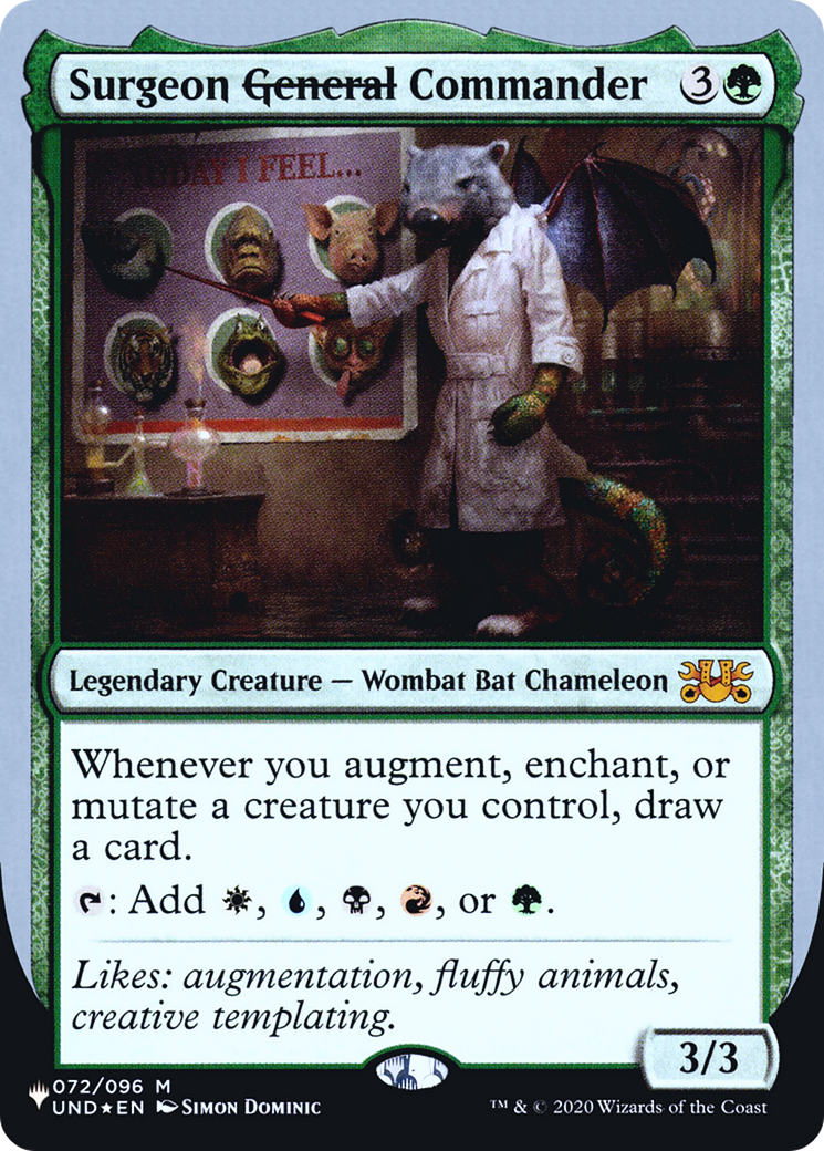 Surgeon ~General~ Commander (LIST-072/096) [The List (Unfinity Foil Edition)] Foil