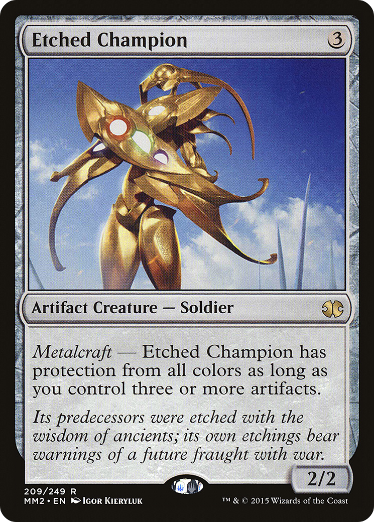 Etched Champion (MM2-209) [Modern Masters 2015] Foil