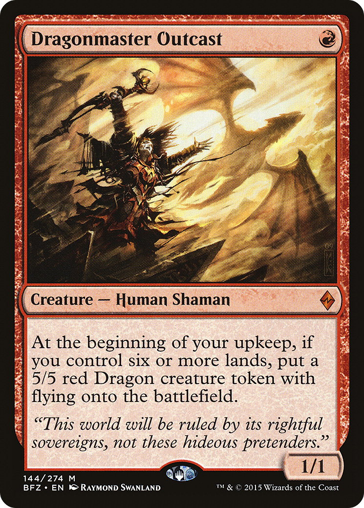 Dragonmaster Outcast (BFZ-144) [Battle for Zendikar] Foil