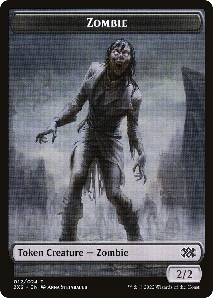 Zombie (T2X2-012) [Double Masters 2022 Tokens] Foil