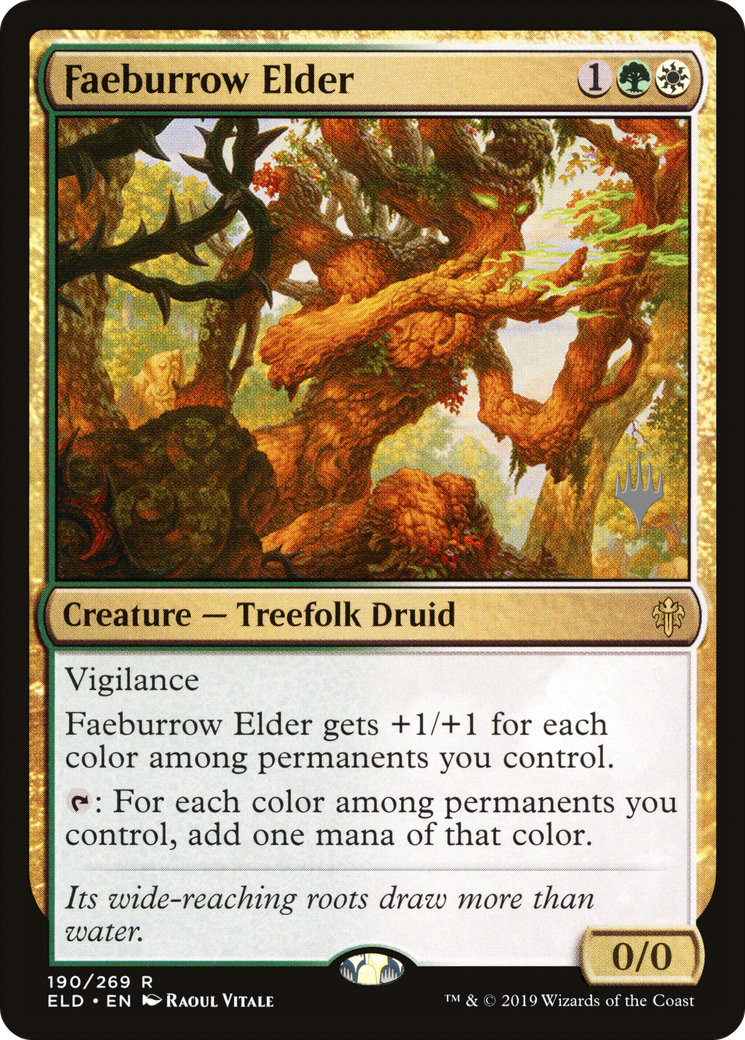 Faeburrow Elder (PPELD-190) [Promo Pack: Throne of Eldraine Promos] Foil