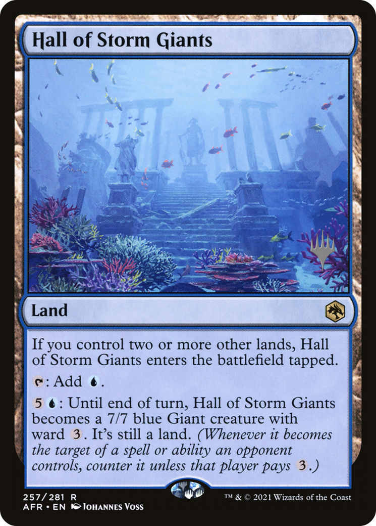 Hall of Storm Giants (PPAFR-257) [Promo Pack: Adventures in the Forgotten Realms Promos] Foil
