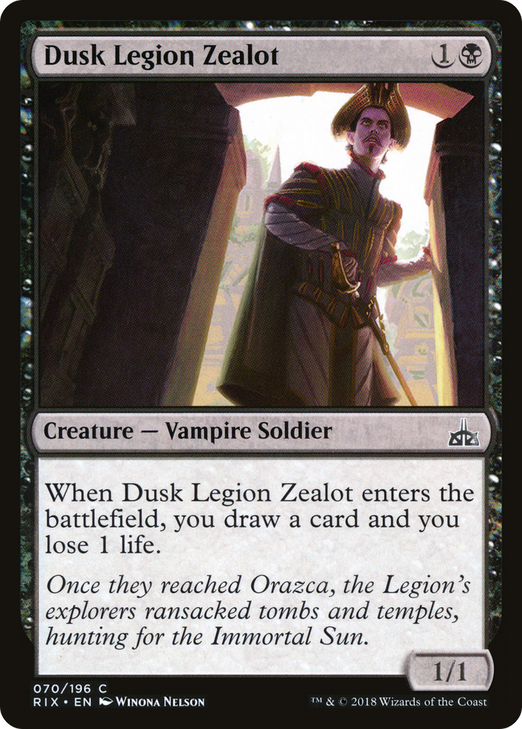 Dusk Legion Zealot (RIX-070) [Rivals of Ixalan]