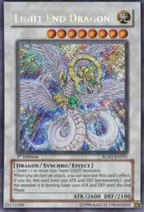 Light End Dragon (Secret Rare) (RGBT-EN091) - Raging Battle 1st Edition
