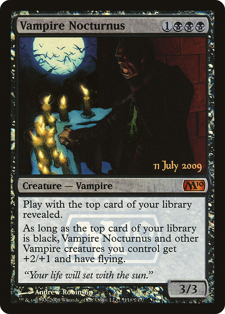 Vampire Nocturnus (PRE-118) [Magic 2010 Promos] Foil