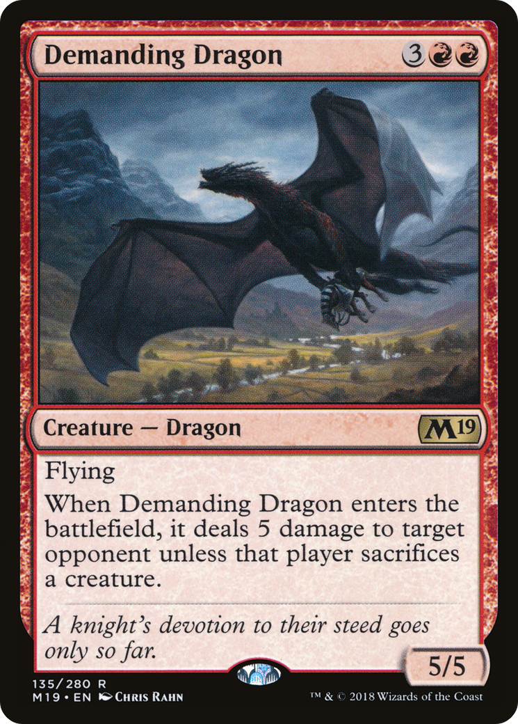 Demanding Dragon (M19-135) [Core Set 2019]